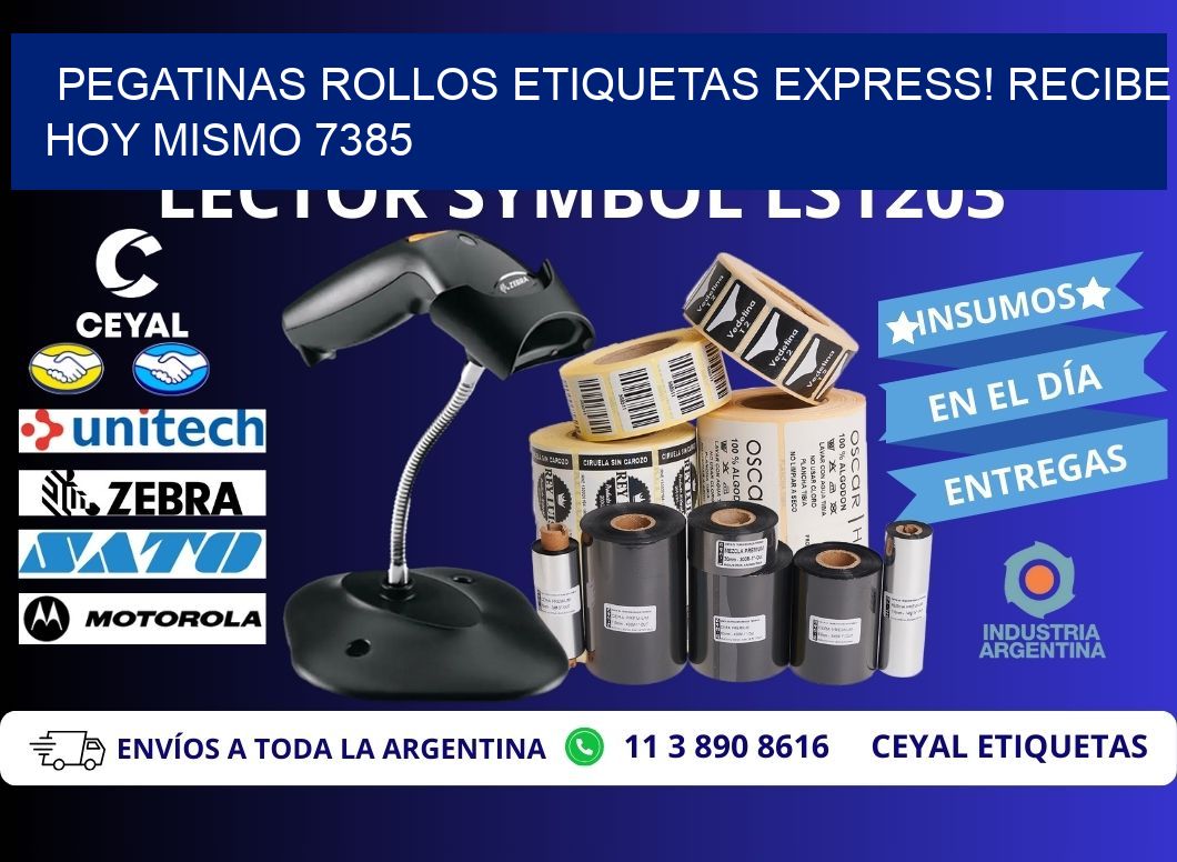 Pegatinas rollos etiquetas Express! Recibe Hoy Mismo 7385
