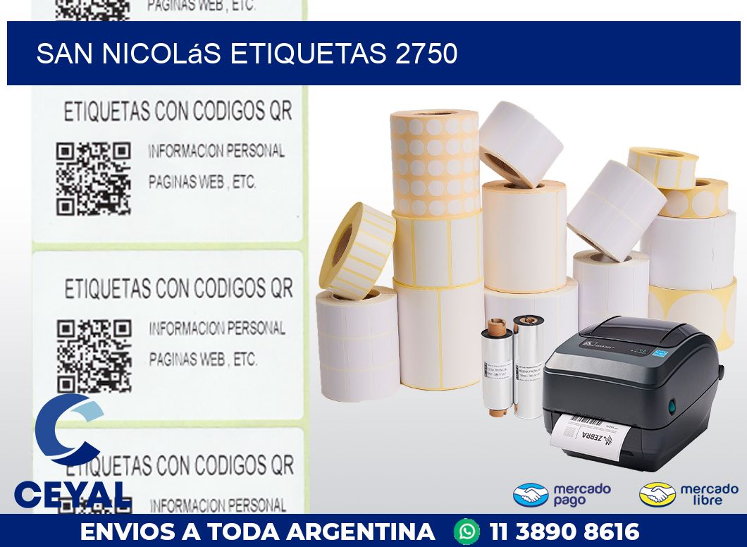 San Nicolás etiquetas 2750