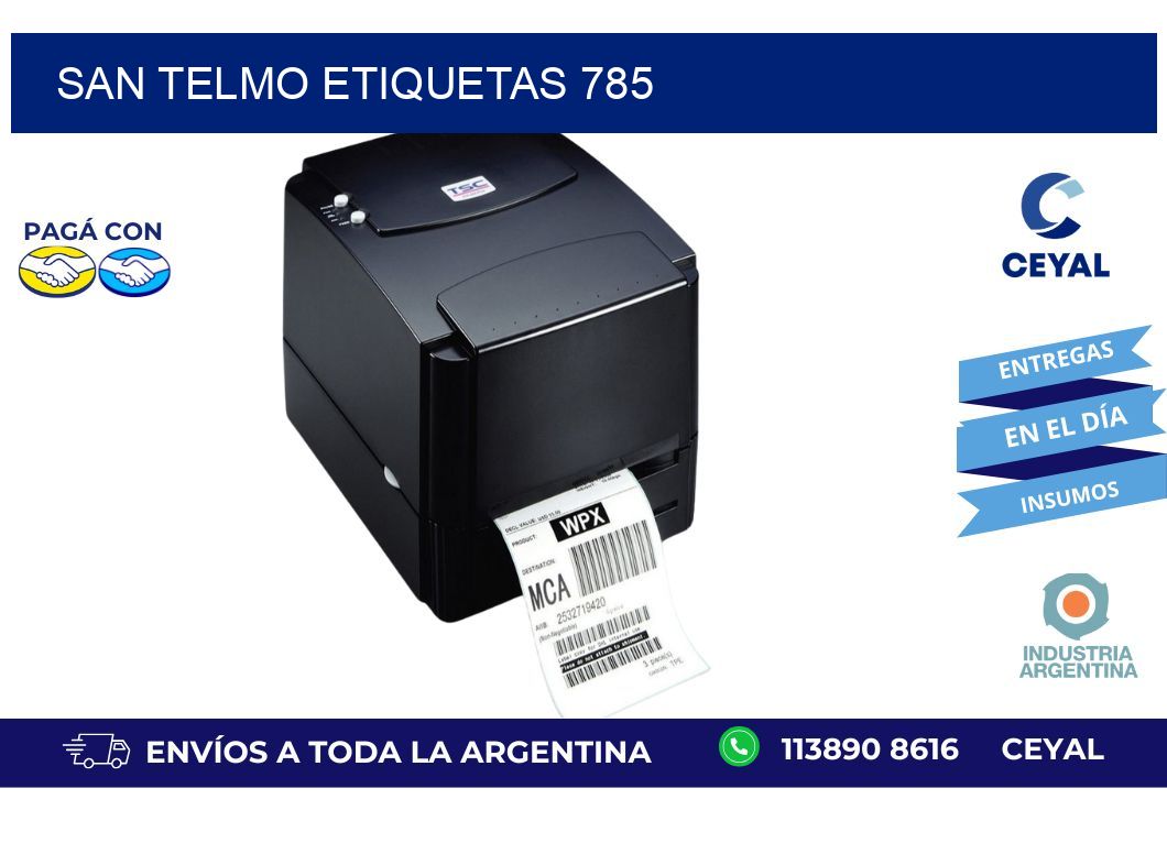 San Telmo etiquetas 785
