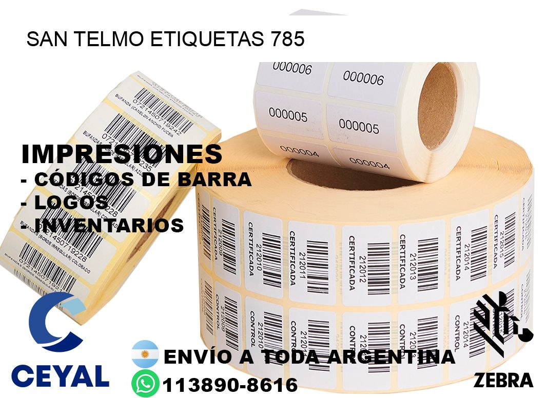 San Telmo etiquetas 785