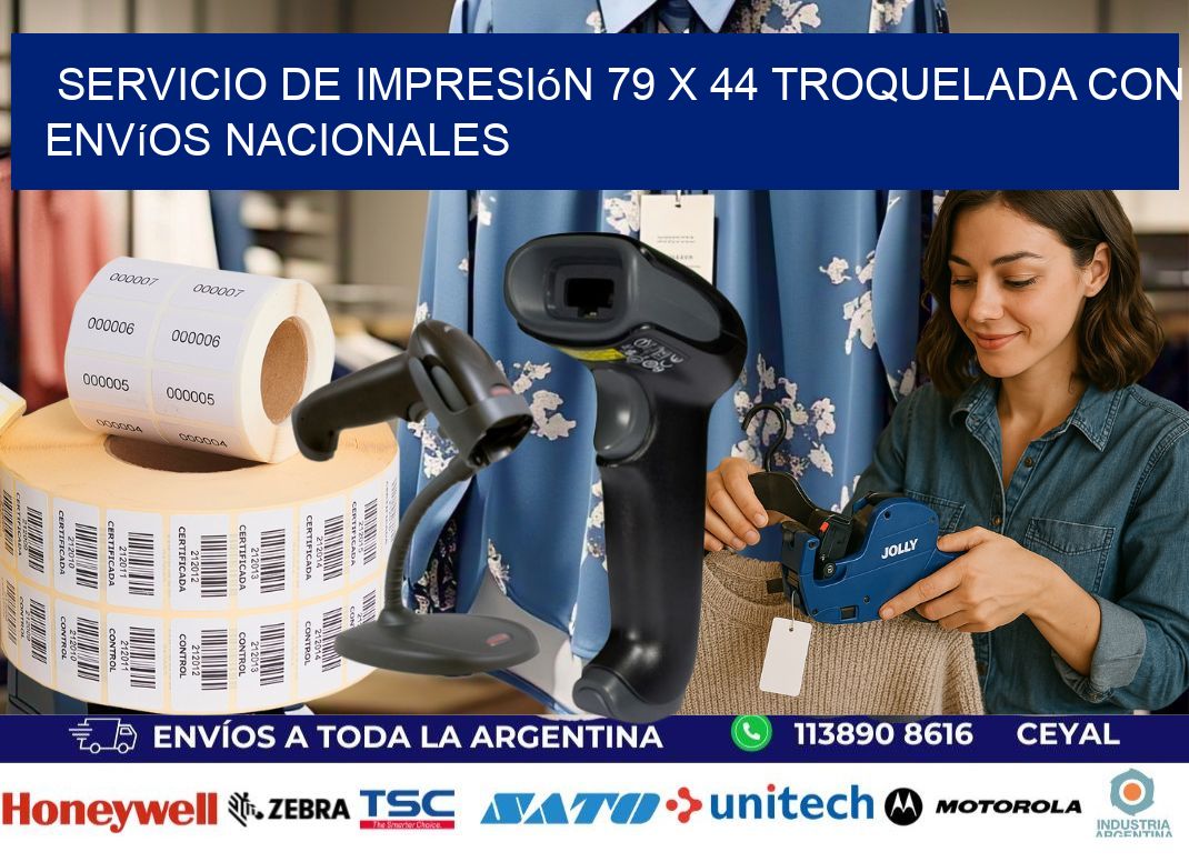 Servicio de impresión 79 x 44 troquelada con envíos nacionales