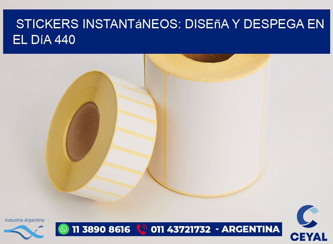 Stickers Instantáneos: Diseña y Despega en el Día 440