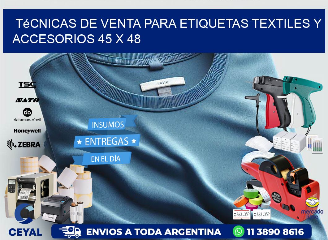 Técnicas de Venta para Etiquetas Textiles y Accesorios 45 x 48