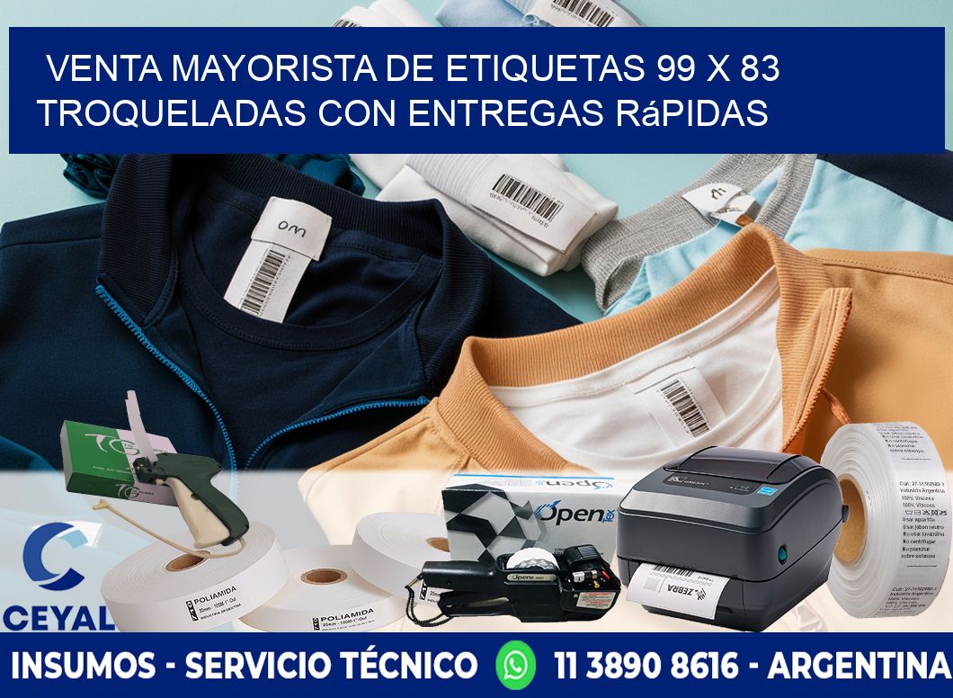 Venta mayorista de etiquetas 99 x 83 troqueladas con entregas rápidas