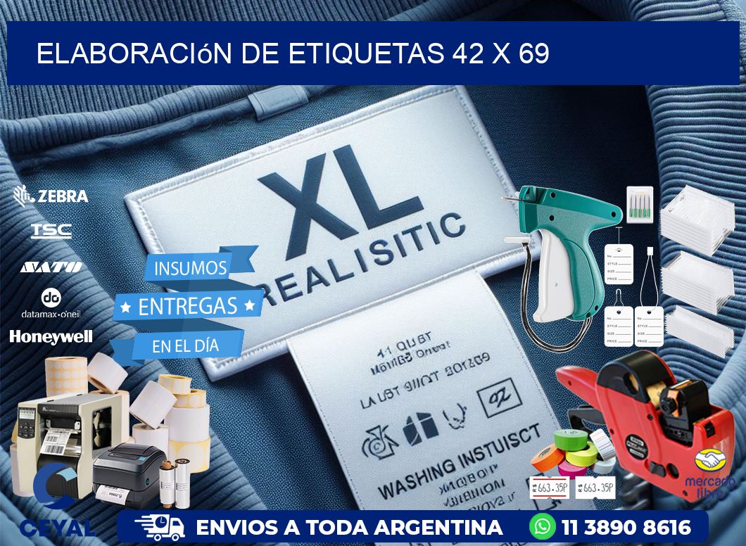 elaboración de etiquetas 42 x 69