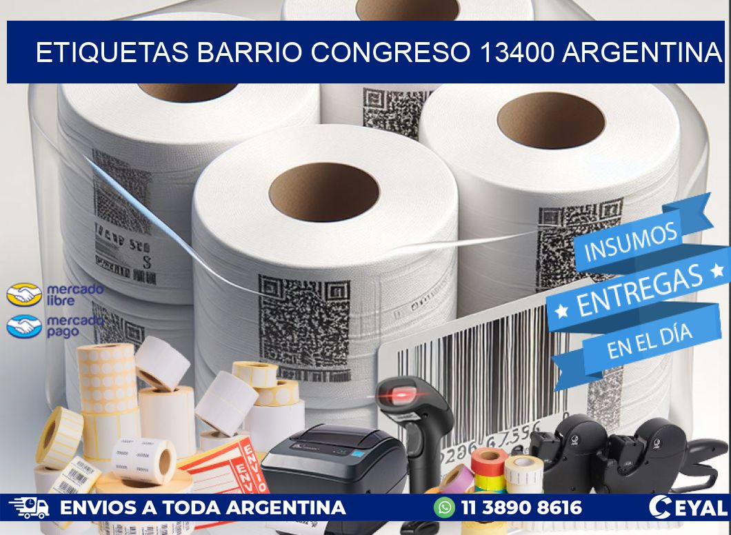 etiquetas barrio congreso 13400 argentina