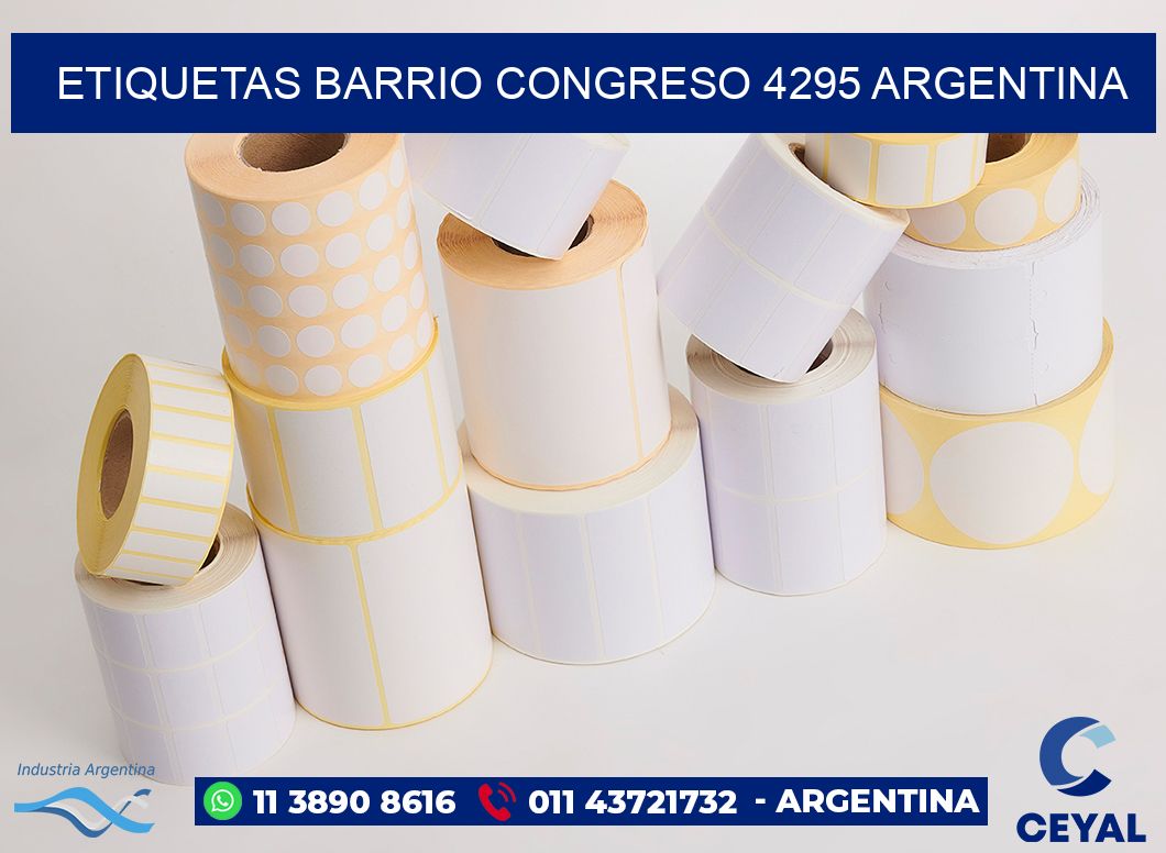 etiquetas barrio congreso 4295 argentina