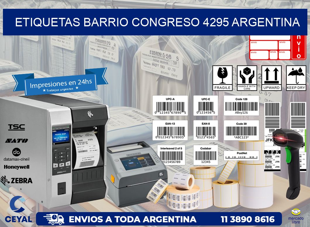 etiquetas barrio congreso 4295 argentina