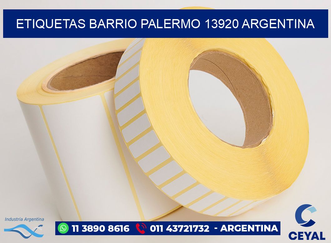 etiquetas barrio palermo 13920 argentina