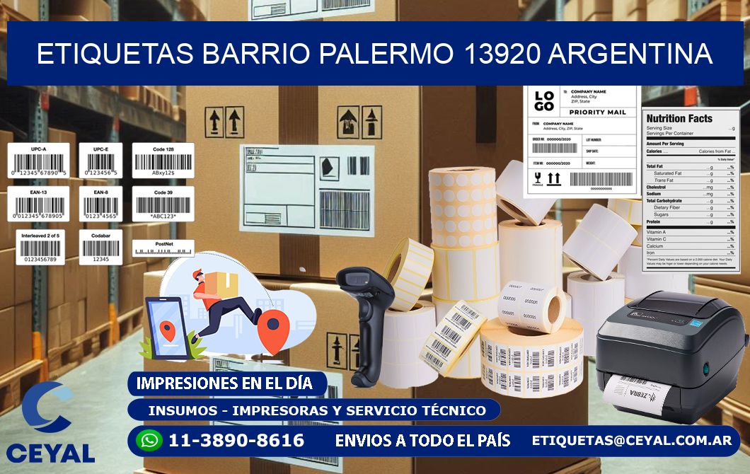 etiquetas barrio palermo 13920 argentina