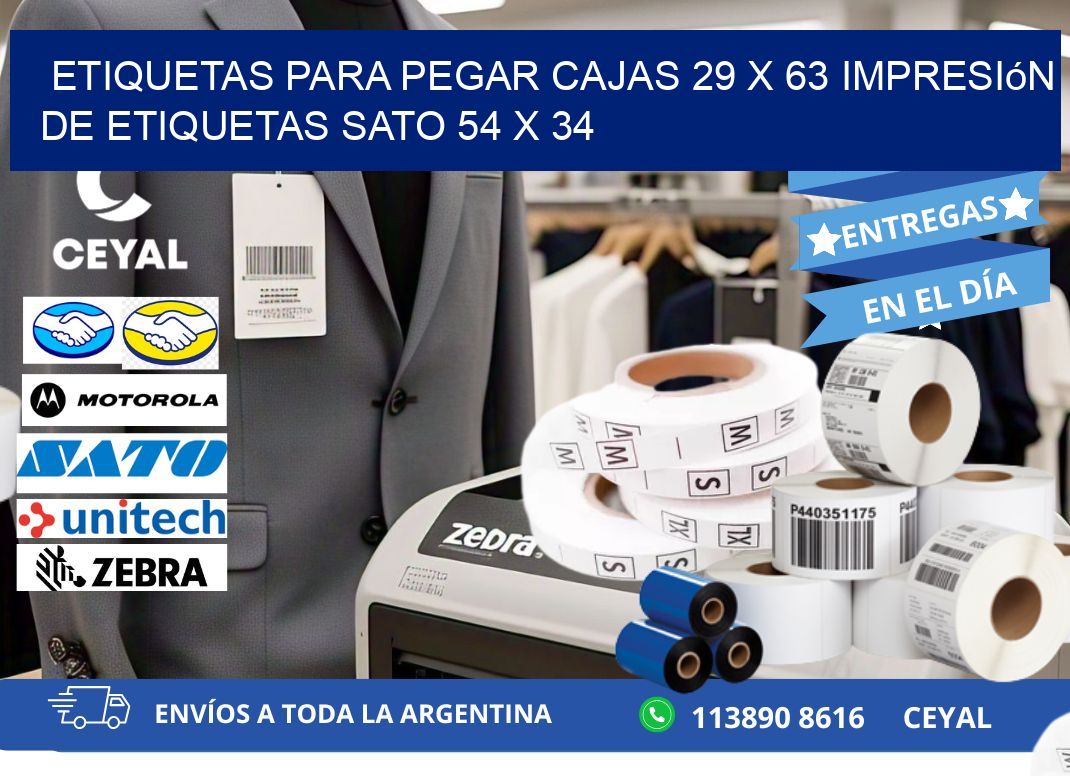etiquetas para pegar cajas 29 x 63 impresión de etiquetas sato 54 x 34