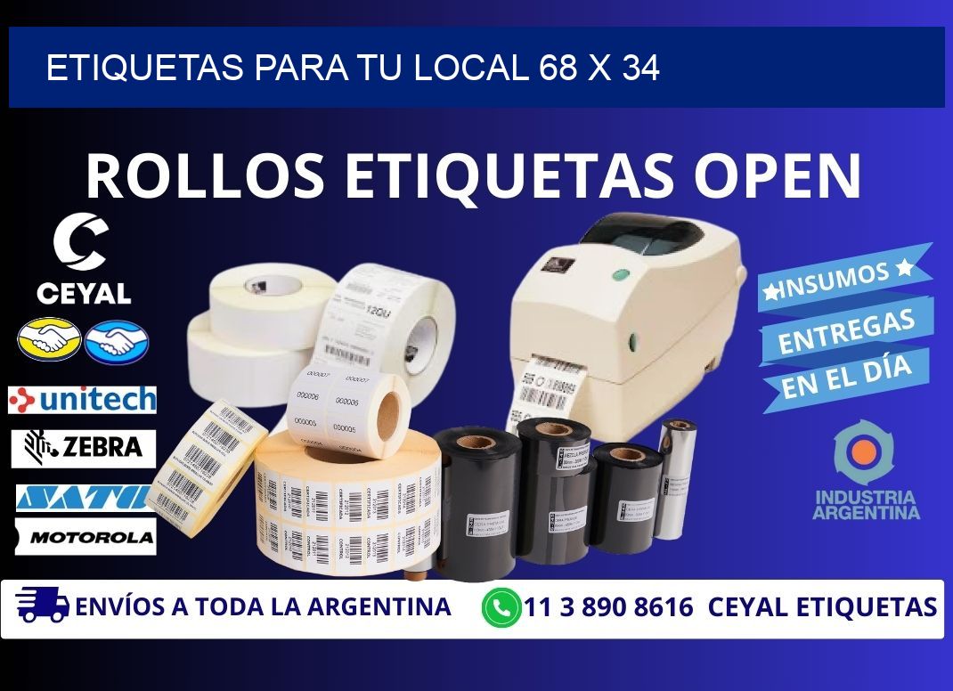 etiquetas para tu local 68 x 34