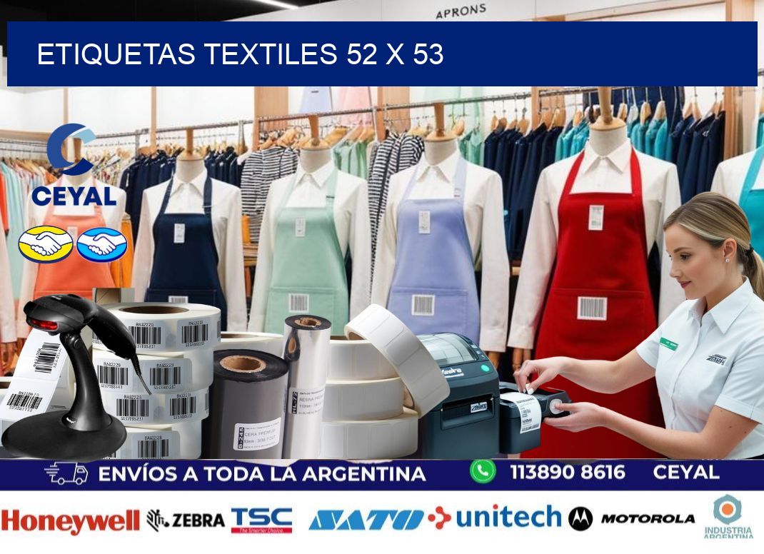 etiquetas textiles 52 x 53