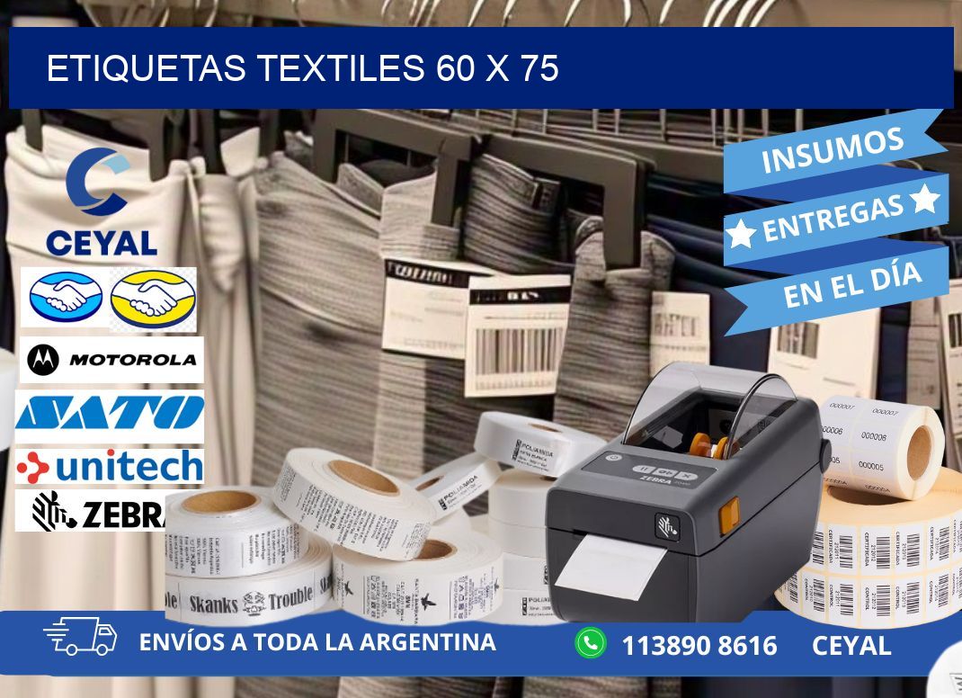 etiquetas textiles 60 x 75