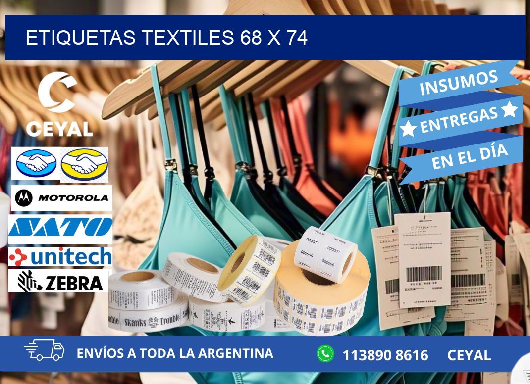 etiquetas textiles 68 x 74