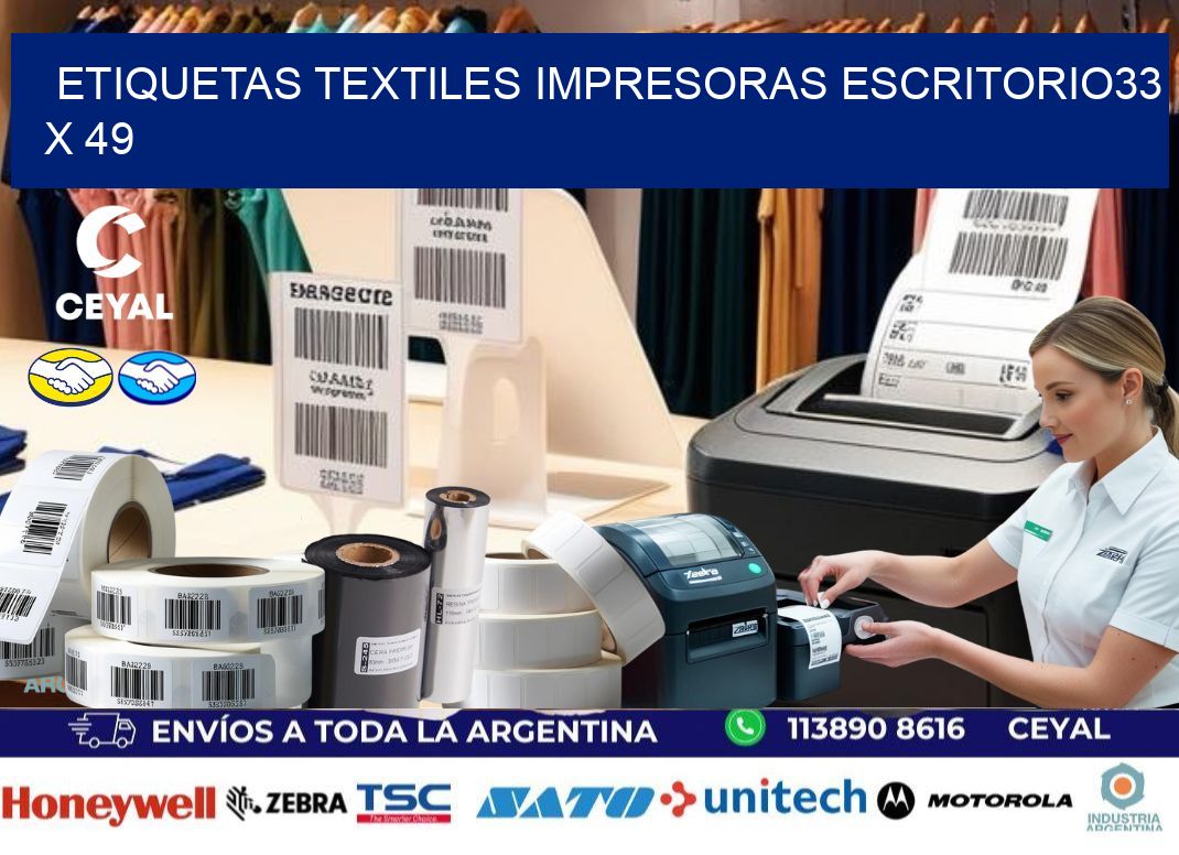 etiquetas textiles impresoras escritorio33 x 49