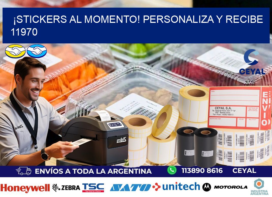 ¡Stickers al Momento! Personaliza y Recibe 11970