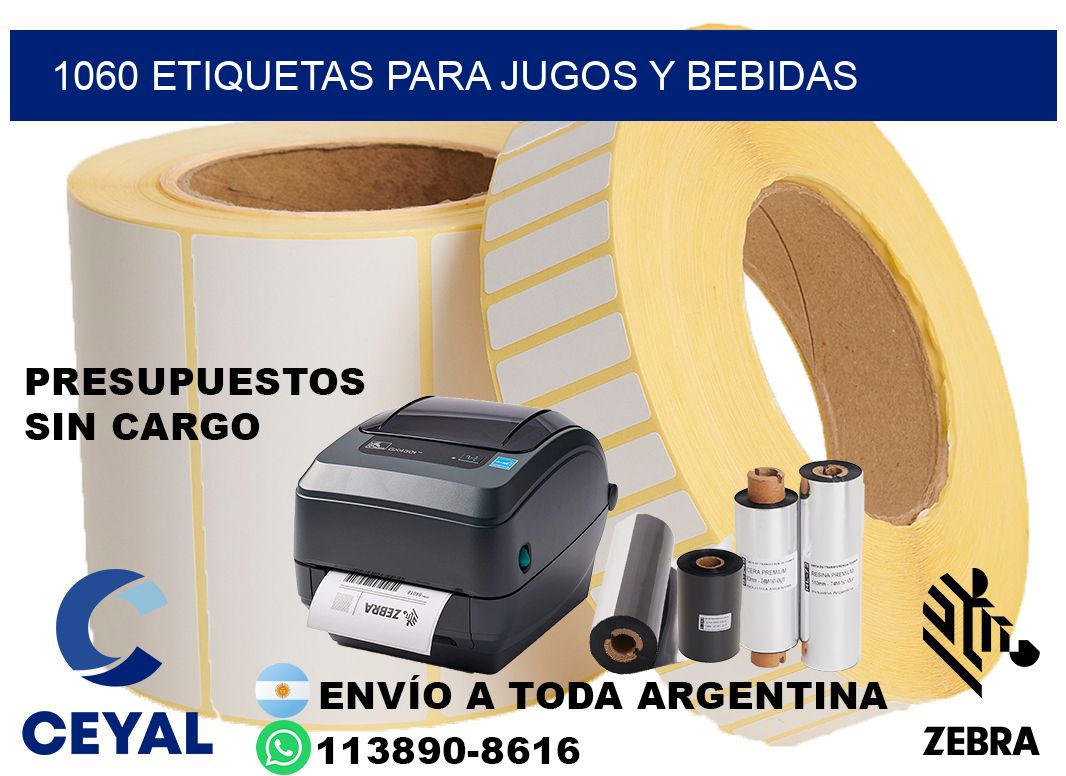 1060 Etiquetas para jugos y bebidas