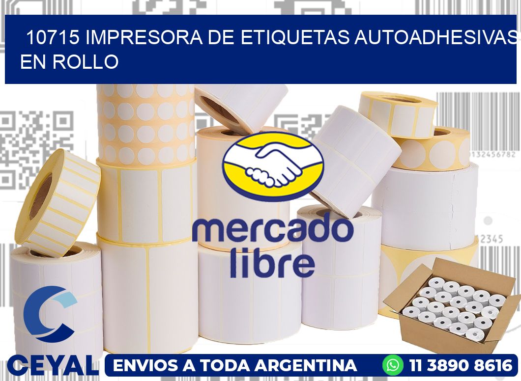 10715 impresora de etiquetas autoadhesivas en rollo