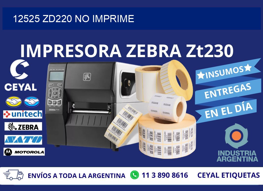 12525 ZD220 no imprime