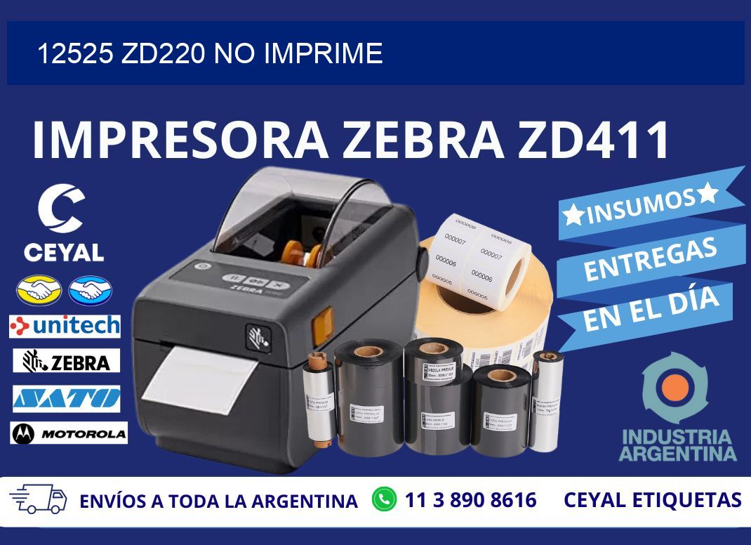 12525 ZD220 no imprime