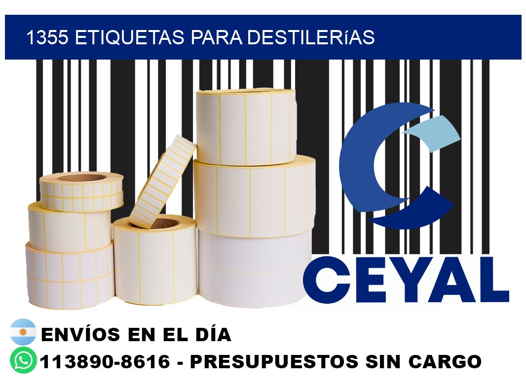 1355 Etiquetas para destilerías