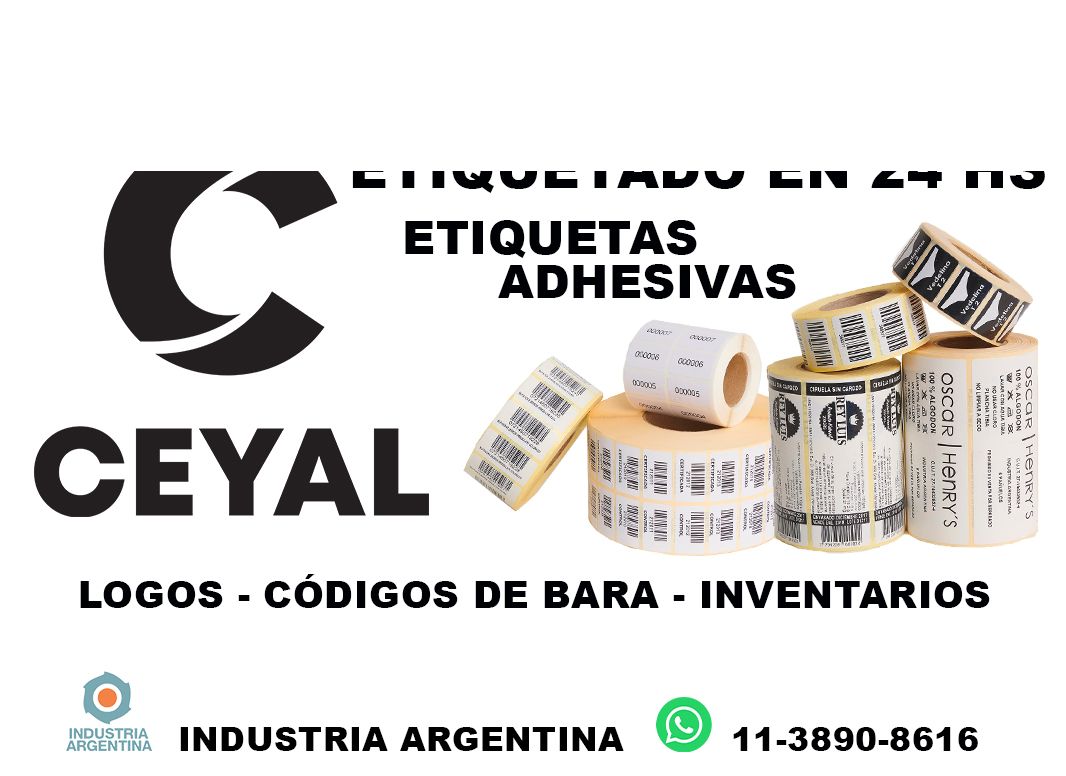 14405 Etiquetas en rollo para grandes tiradas