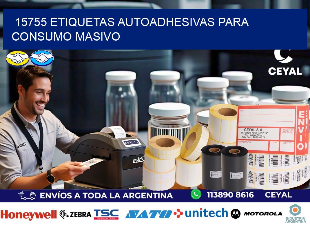 15755 Etiquetas autoadhesivas para consumo masivo