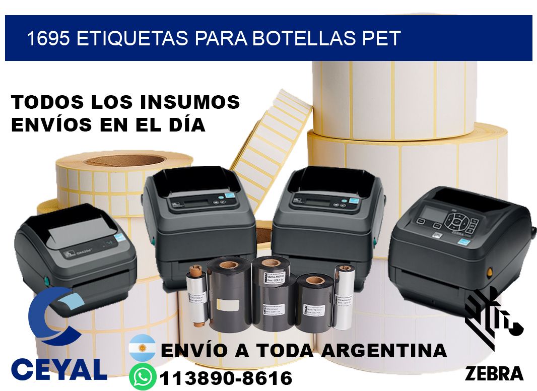 1695 Etiquetas para botellas PET