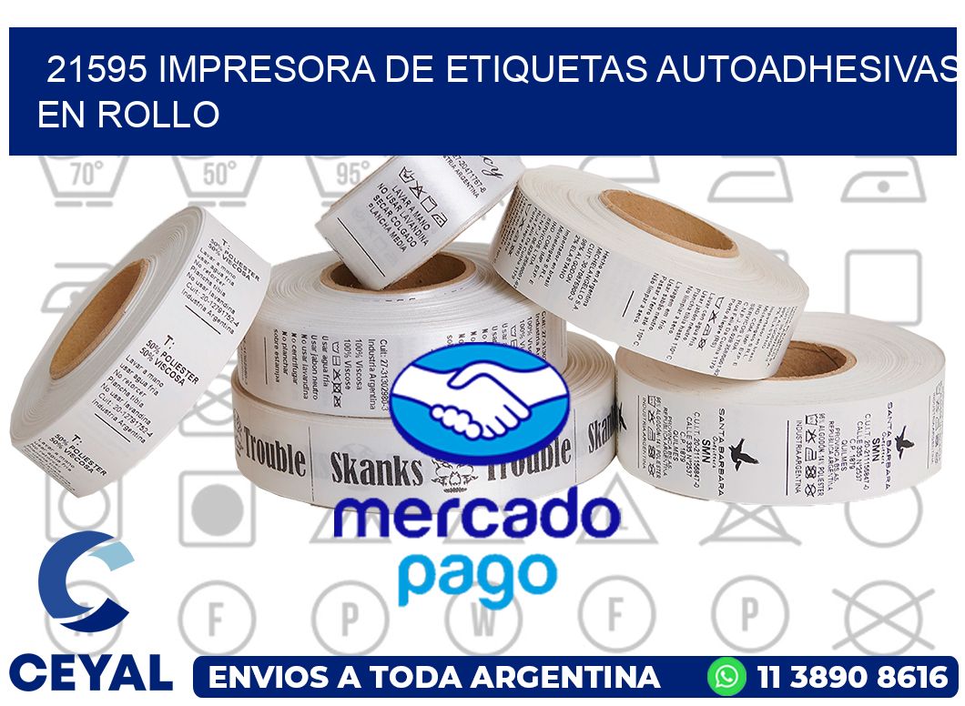 21595 impresora de etiquetas autoadhesivas en rollo