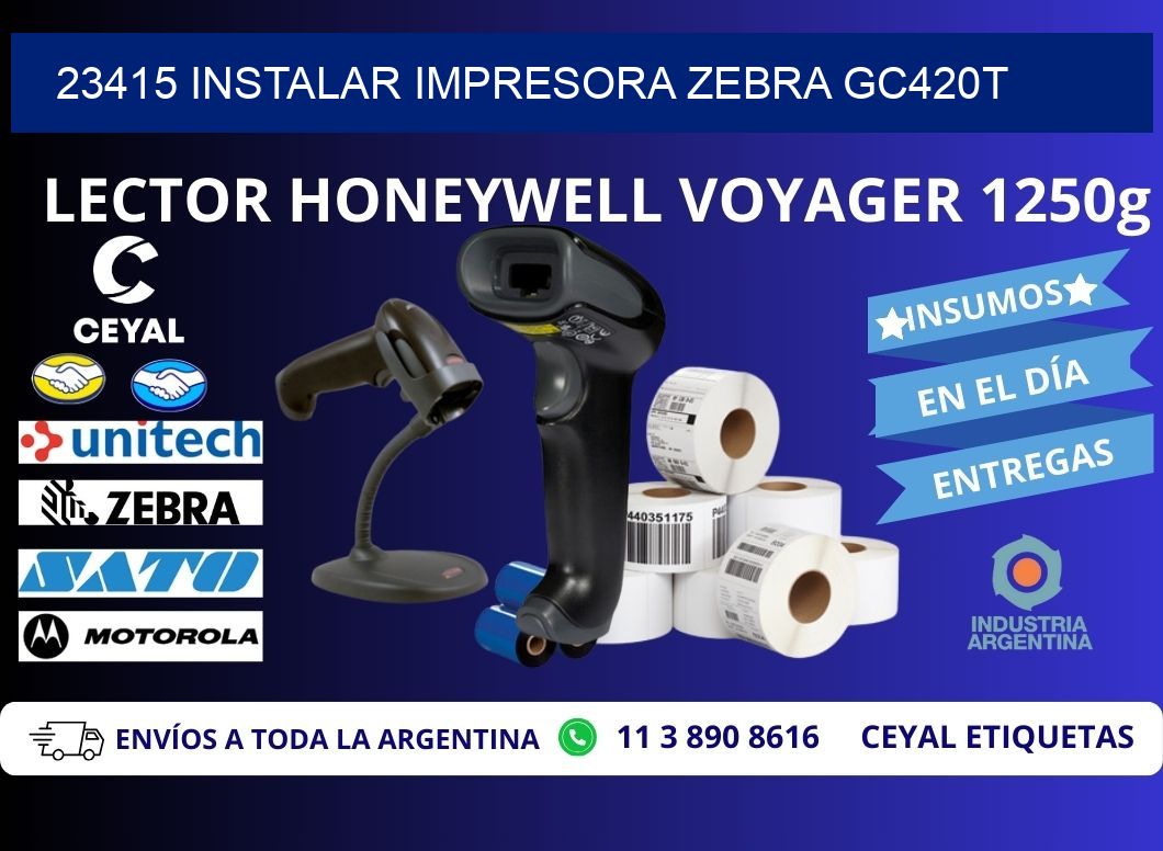 23415 Instalar impresora Zebra GC420t