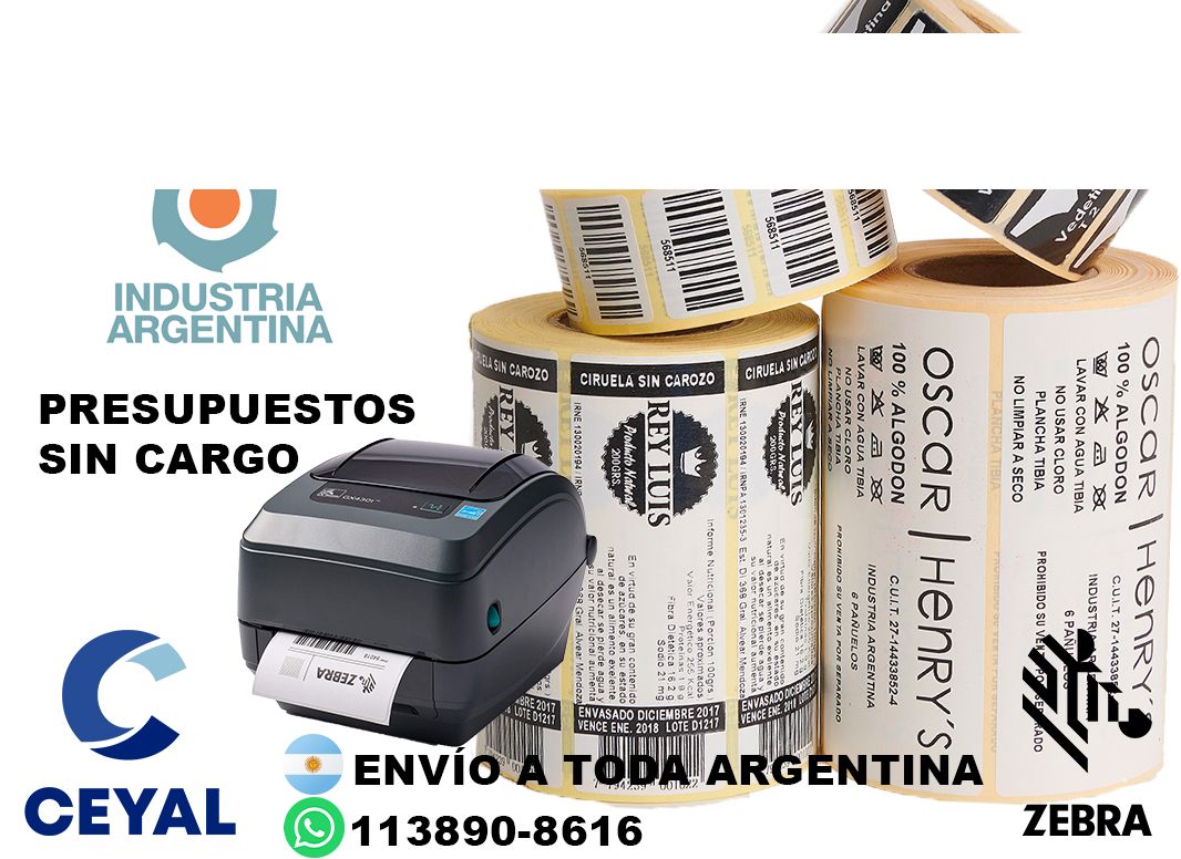 2635 Etiquetas en rollo para grandes tiradas