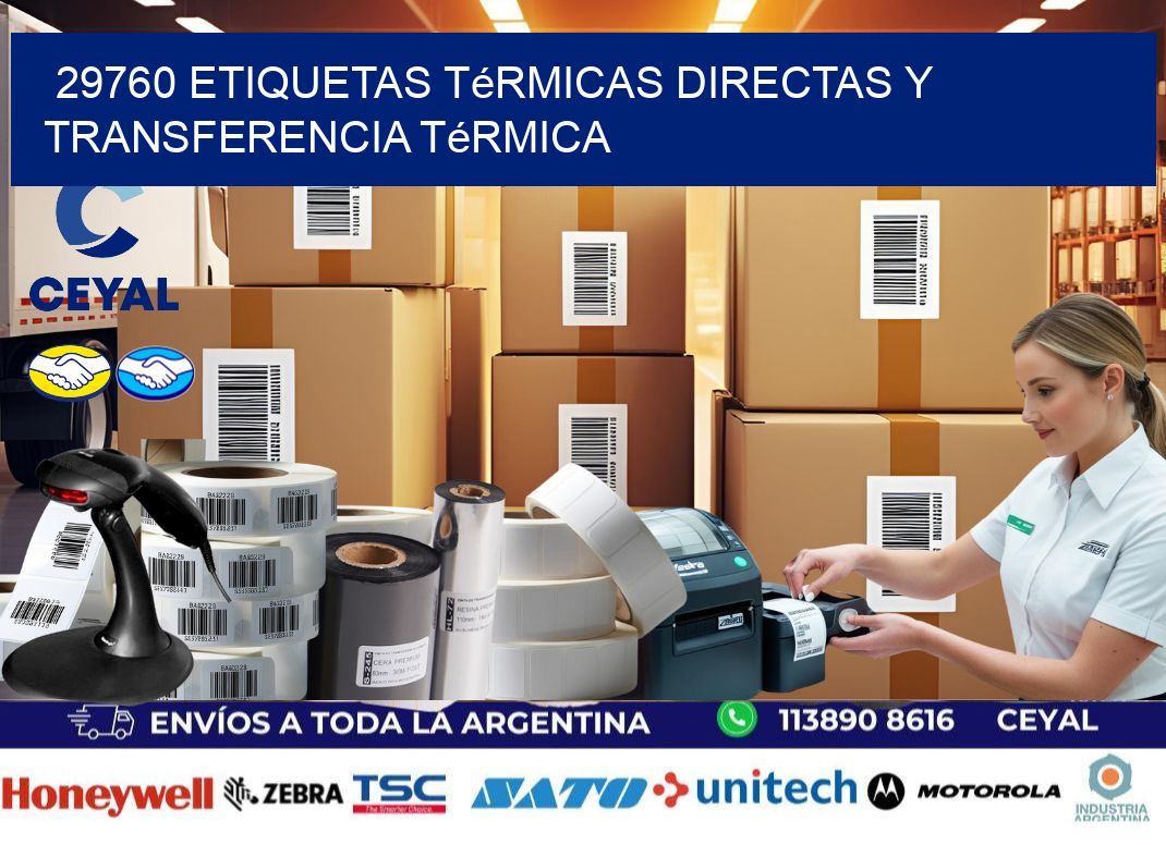 29760 etiquetas térmicas directas y transferencia térmica