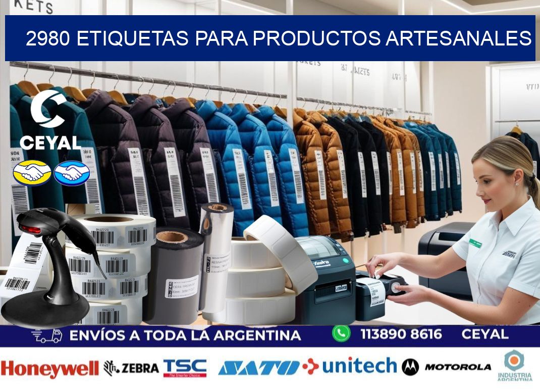 2980 Etiquetas para productos artesanales
