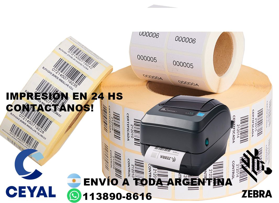 3 cajas de etiquetas 36 x 86