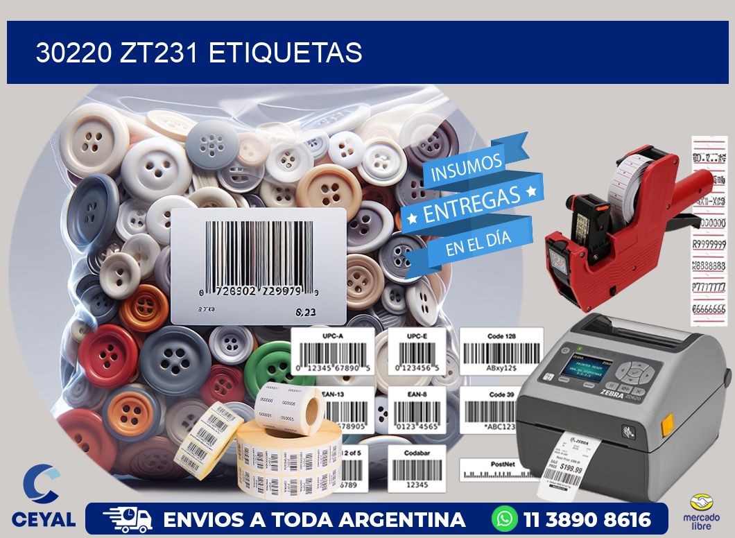 30220 ZT231 etiquetas