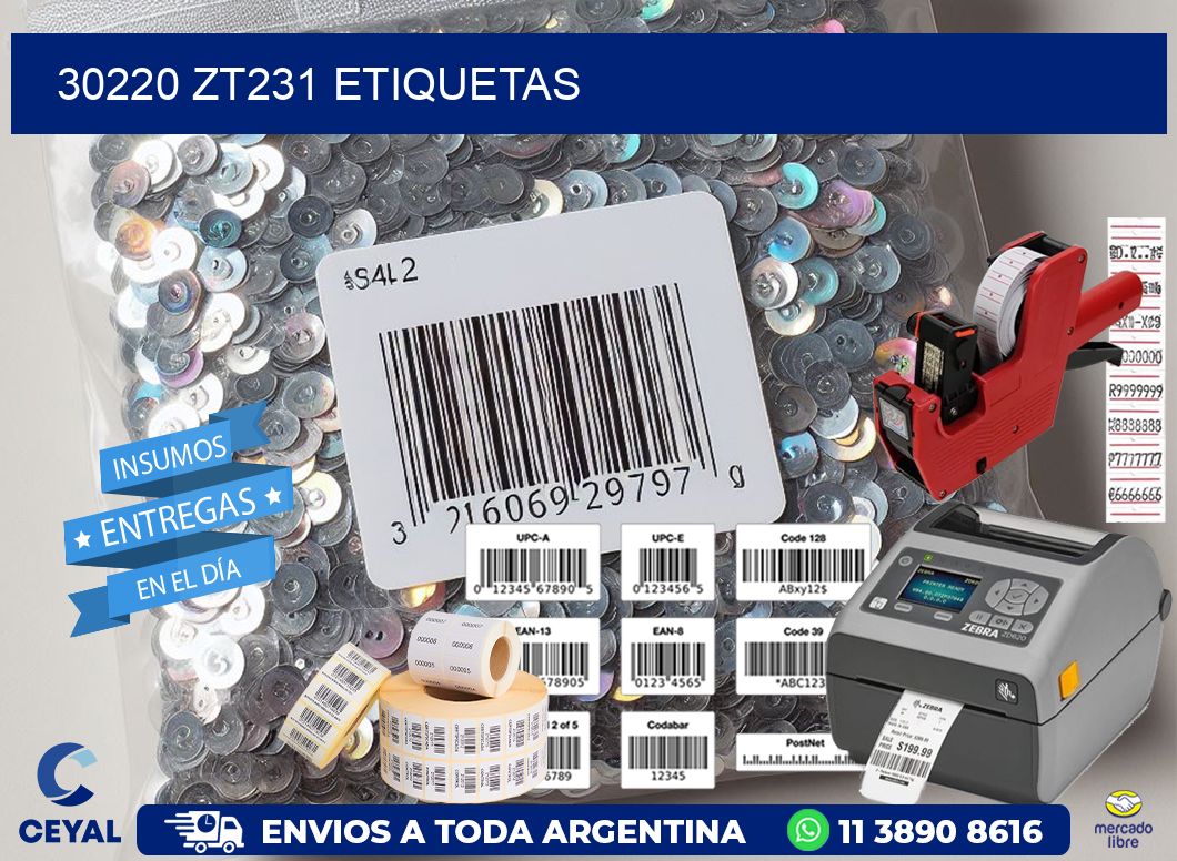 30220 ZT231 etiquetas
