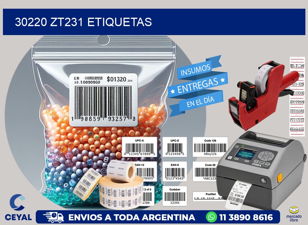 30220 ZT231 etiquetas