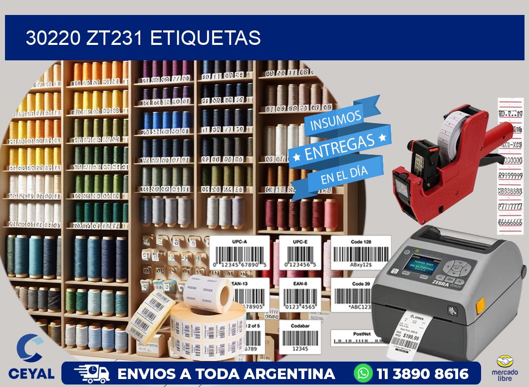 30220 ZT231 etiquetas