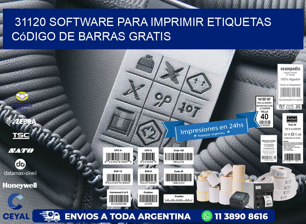 31120 Software para imprimir etiquetas código de barras gratis