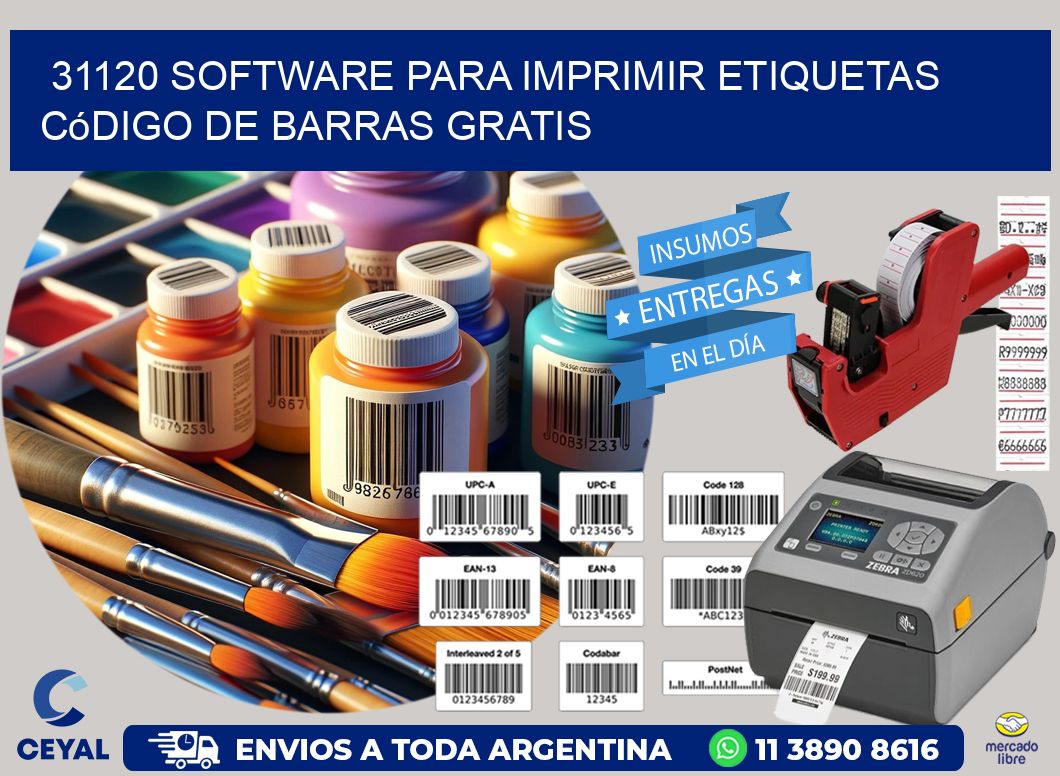 31120 Software para imprimir etiquetas código de barras gratis
