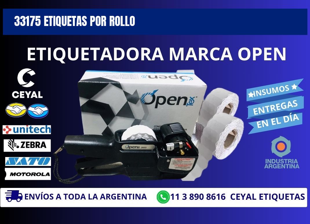 33175 Etiquetas por rollo