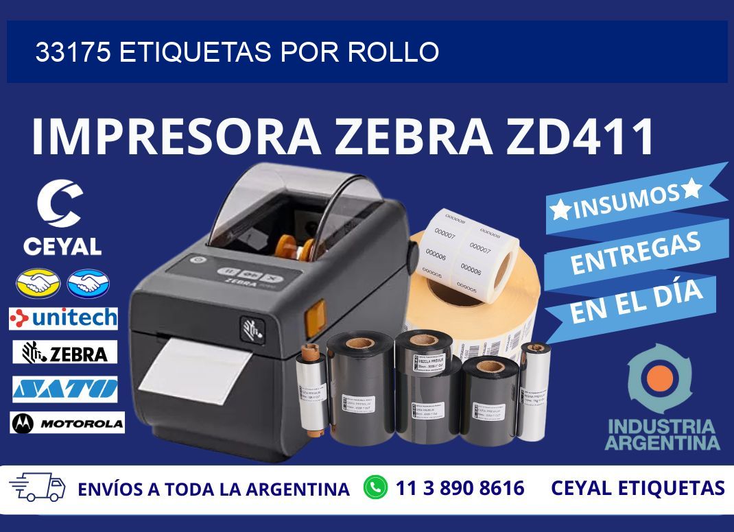 33175 Etiquetas por rollo