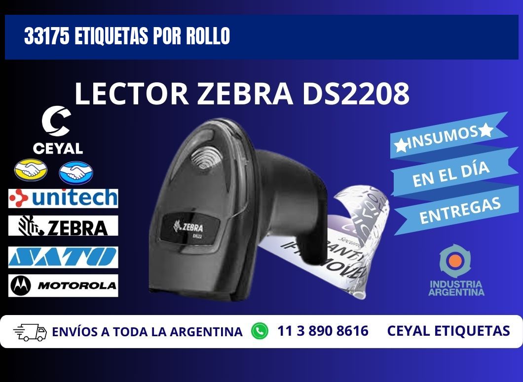 33175 Etiquetas por rollo