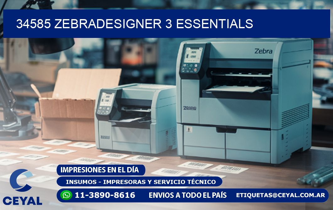 34585 ZebraDesigner 3 Essentials