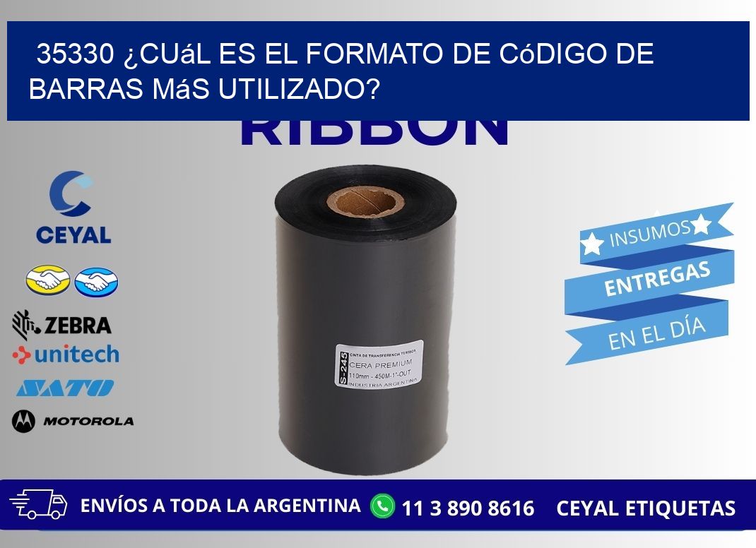 35330 ¿Cuál es el formato de código de barras más utilizado?