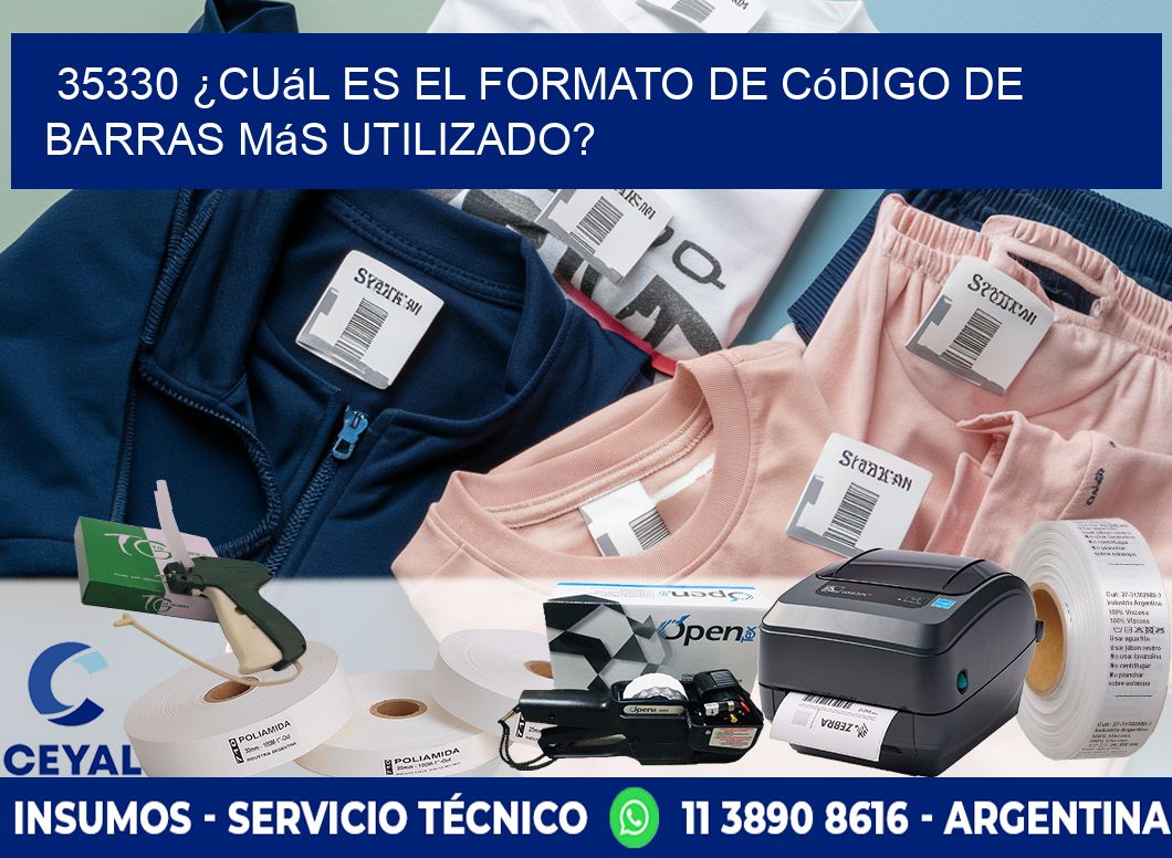 35330 ¿Cuál es el formato de código de barras más utilizado?