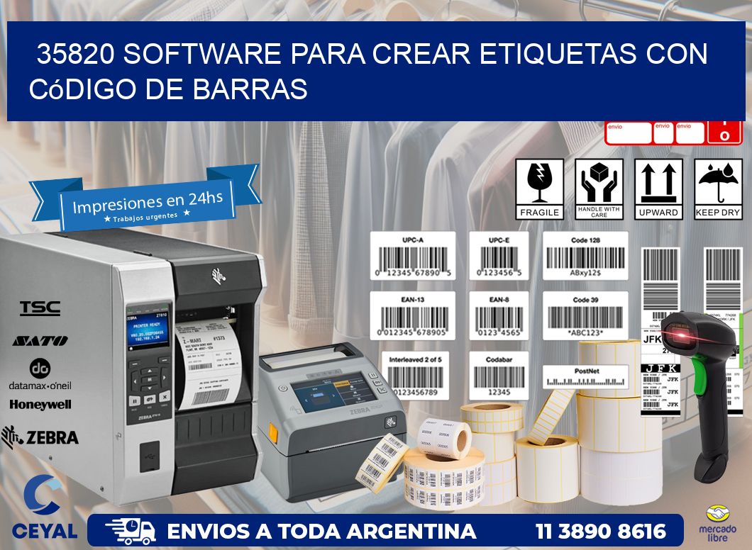 35820 Software para crear etiquetas con código de barras