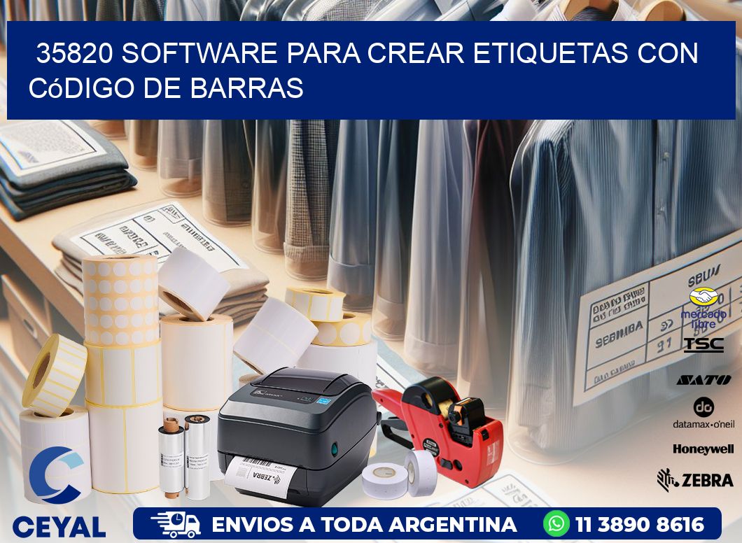 35820 Software para crear etiquetas con código de barras