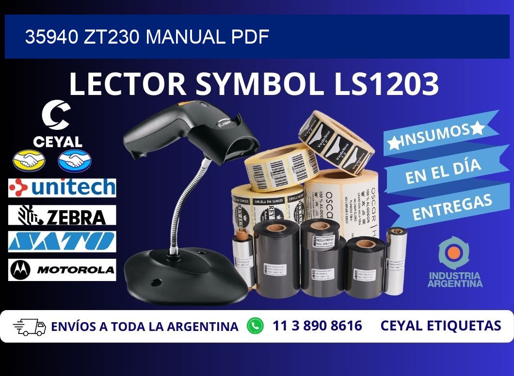 35940 ZT230 manual PDF